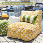 Majestic Home Goods Indoor Links Bean Bag Chair Lounger 36 in L x 27 in W x 24 in H