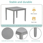 Wooden 4 Person Dining Square Table for Small Space