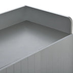 Wooden Modern Shoe Cabinet with Doors and Adjustable Shelves