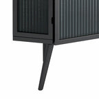 22.25 Floor Corner Cabinet with Glass Door & Adjustable Shelf
