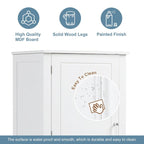 61 Tall Wood 1-door Bathroom Cabinet with Drawers and Adjustable Shelves