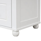 61 Tall Wood 1-door Bathroom Cabinet with Drawers and Adjustable Shelves