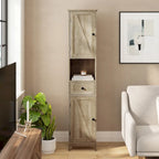 Freestanding Bathroom Tall Linen Tower Storage Organizer with Shelves