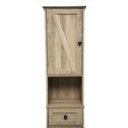 Freestanding Bathroom Tall Linen Tower Storage Organizer with Shelves