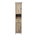 Freestanding Bathroom Tall Linen Tower Storage Organizer with Shelves