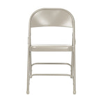 Hampden Furnishings Bernadine Collection Metal Round-Backed Folding Chair, Pack of 4