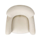 Wolffe 32 Transitional Faux Fur Upholstered Curved Arm Accent Chair