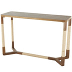 Wooden Console Table with Rope Wrapped Frame - Brown - Roche River Decor
