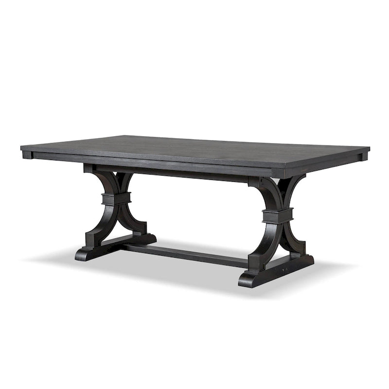 Furniture of America Kieran Farmhouse 5-Piece Black Wooden Dining Set