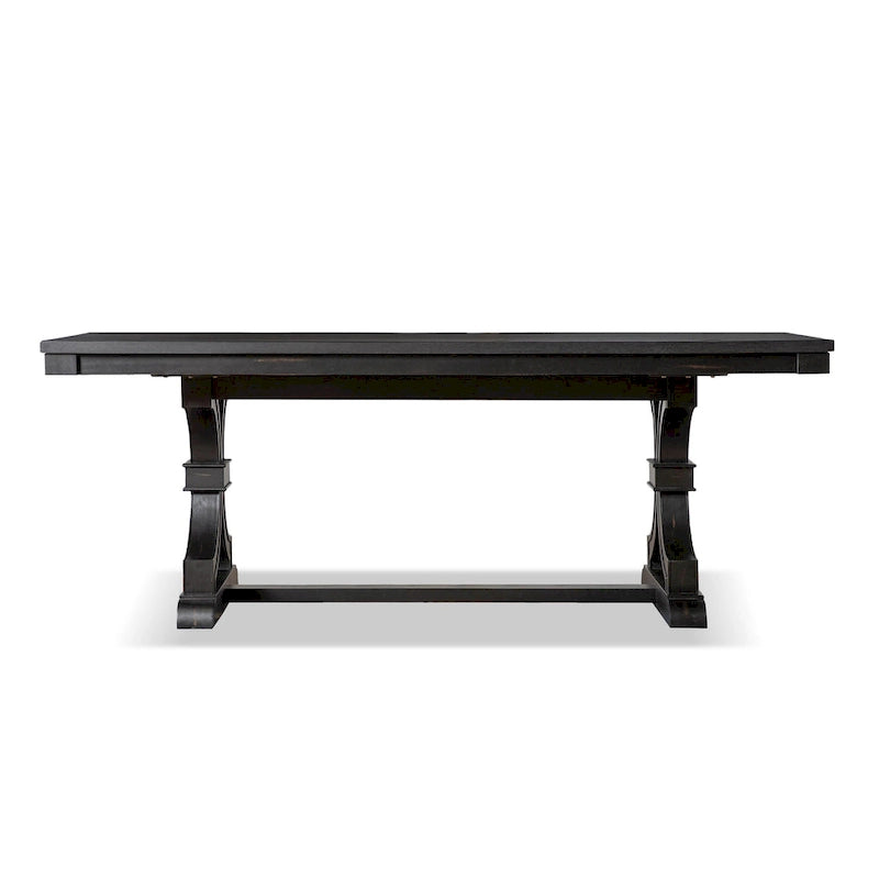 Furniture of America Kieran Farmhouse 5-Piece Black Wooden Dining Set