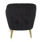 Polyester Living Room Accent Chair - Black, Blue, or Yellow - Roche River Decor