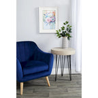 Polyester Living Room Accent Chair - Black, Blue, or Yellow - Roche River Decor