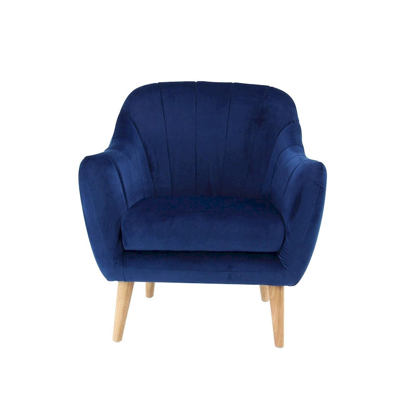 Polyester Living Room Accent Chair - Black, Blue, or Yellow - Roche River Decor