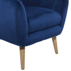 Polyester Living Room Accent Chair - Black, Blue, or Yellow - Roche River Decor