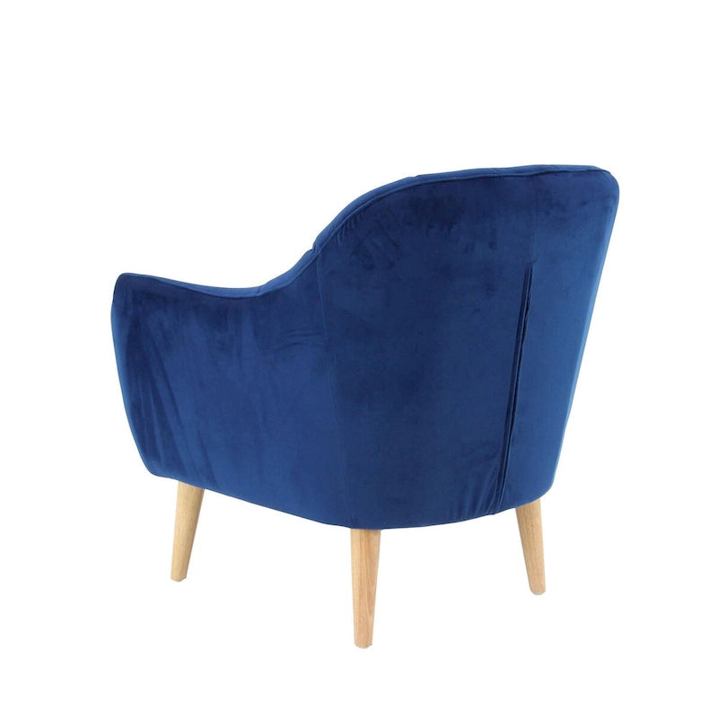 Polyester Living Room Accent Chair - Black, Blue, or Yellow - Roche River Decor
