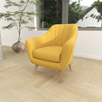 Polyester Living Room Accent Chair - Black, Blue, or Yellow - Roche River Decor
