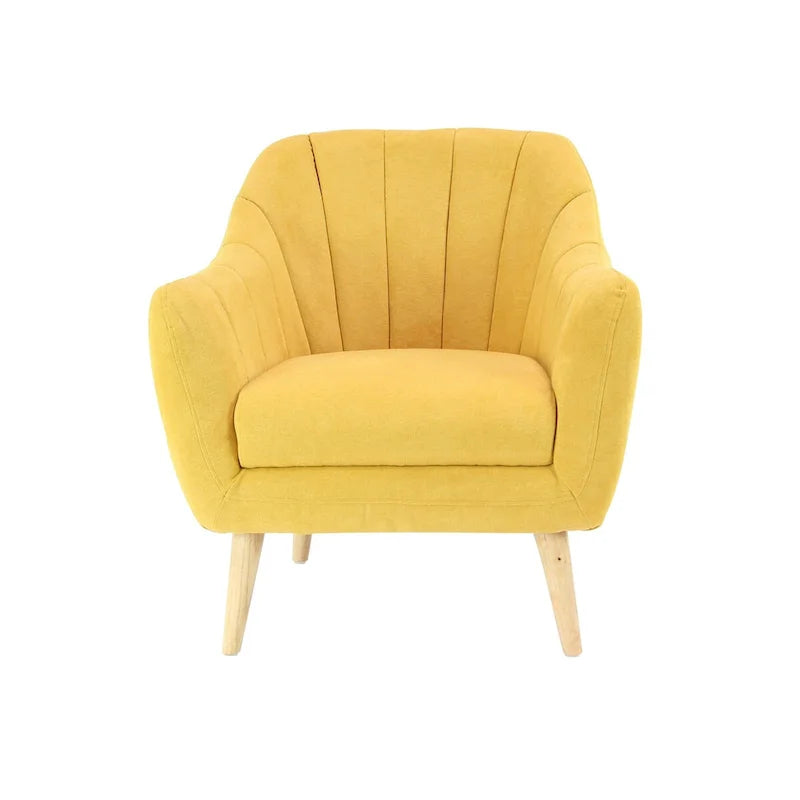 Polyester Living Room Accent Chair - Black, Blue, or Yellow - Roche River Decor