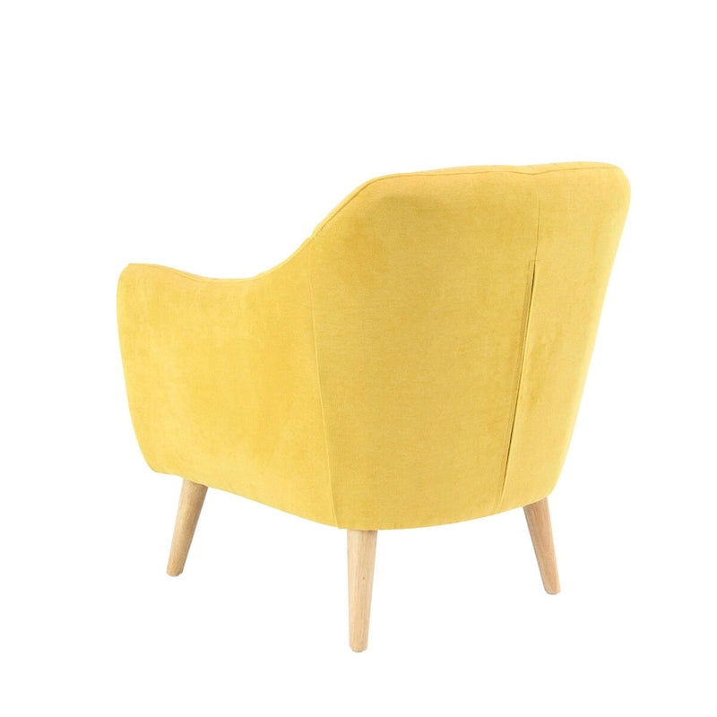 Polyester Living Room Accent Chair - Black, Blue, or Yellow - Roche River Decor