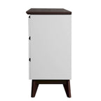 6-Drawer Double Dresser with Wide Drawers,White Dresser for Bedroom, Wood Storage Chest of Drawers for Living Room Hallway