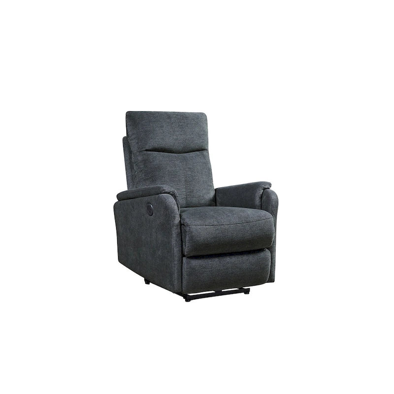 Kai Modern Blue Contemporary Power Recliner with Charger