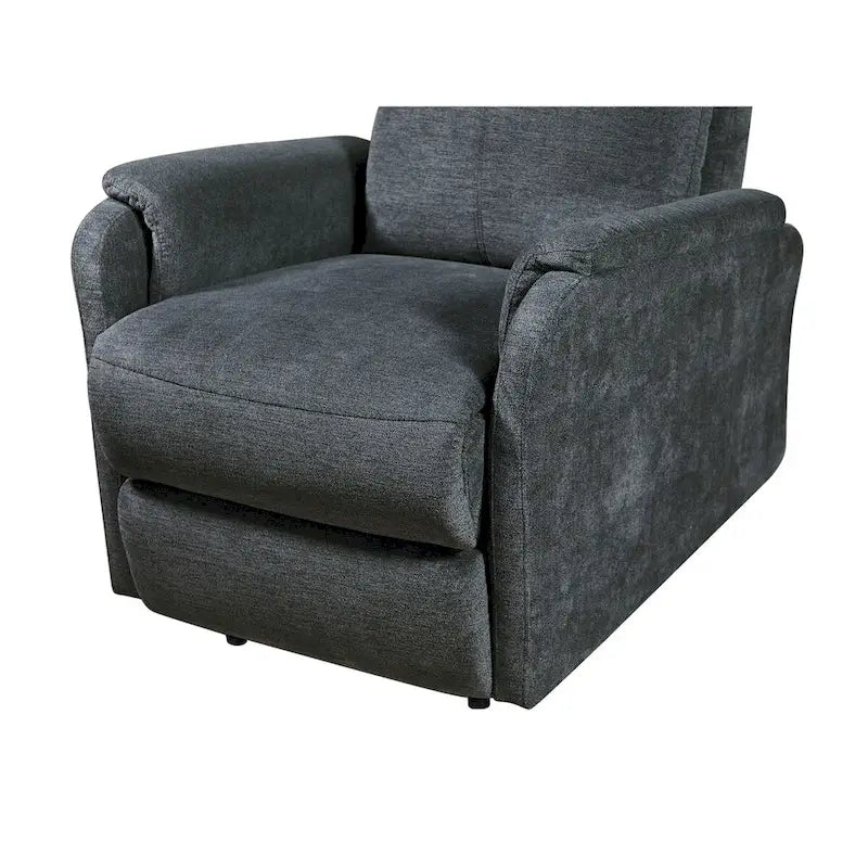 Kai Modern Blue Contemporary Power Recliner with Charger