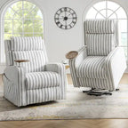 Darrell Modern Lift Assist Massage and Heating Power Recliner with Charing and Soild Wood Tray Set of 2by HULALA HOME