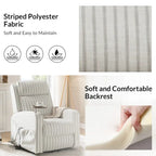 Darrell Modern Lift Assist Massage and Heating Power Recliner with Charing and Soild Wood Tray Set of 2by HULALA HOME