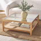 SAFAVIEH Couture Nicolella Square Glass Coffee Table - 40W x 40D x 17H