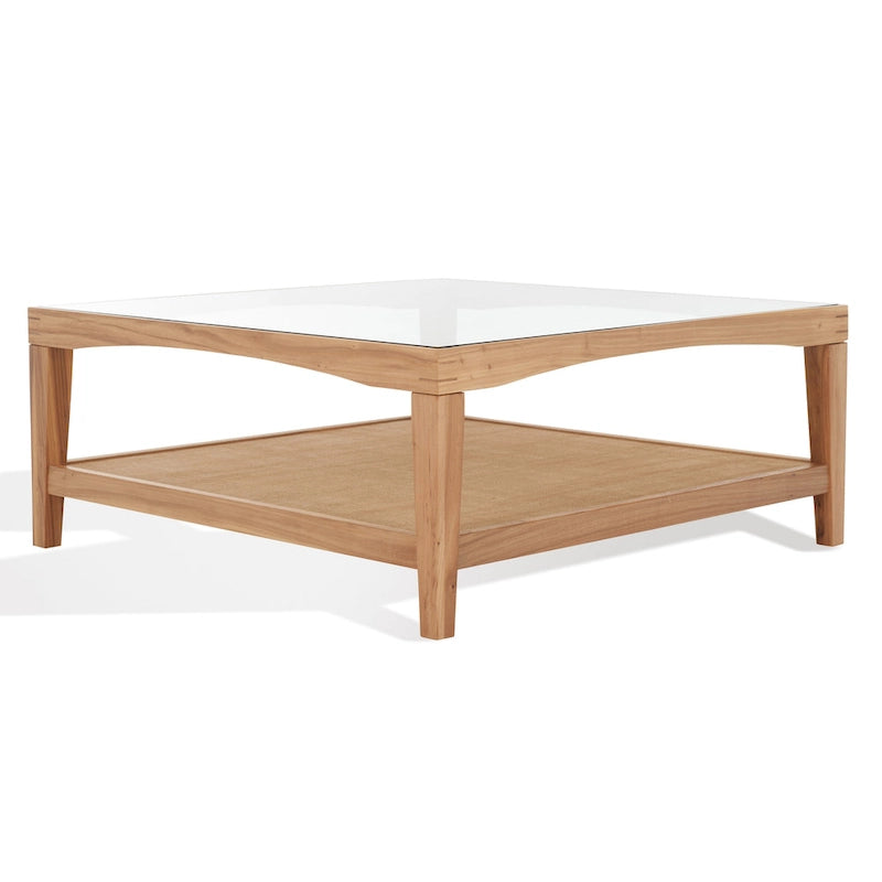 SAFAVIEH Couture Nicolella Square Glass Coffee Table - 40W x 40D x 17H