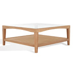 SAFAVIEH Couture Nicolella Square Glass Coffee Table - 40W x 40D x 17H