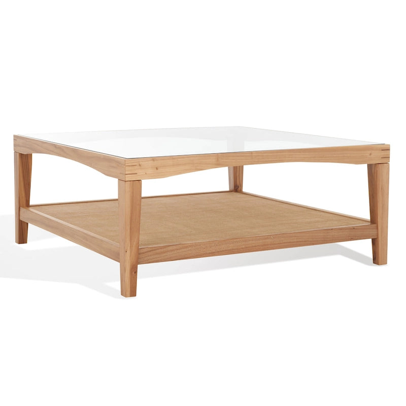 SAFAVIEH Couture Nicolella Square Glass Coffee Table - 40W x 40D x 17H