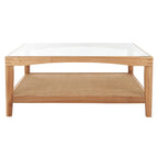 SAFAVIEH Couture Nicolella Square Glass Coffee Table - 40W x 40D x 17H
