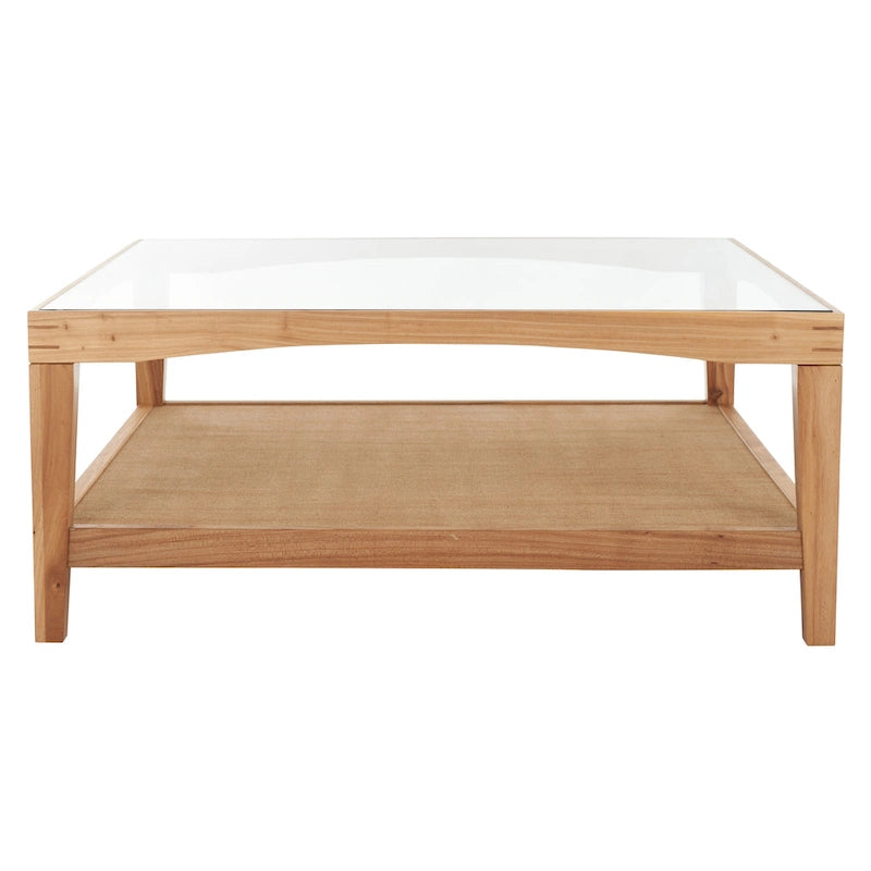 SAFAVIEH Couture Nicolella Square Glass Coffee Table - 40W x 40D x 17H
