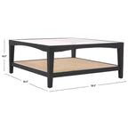 SAFAVIEH Couture Nicolella Square Glass Coffee Table - 40W x 40D x 17H