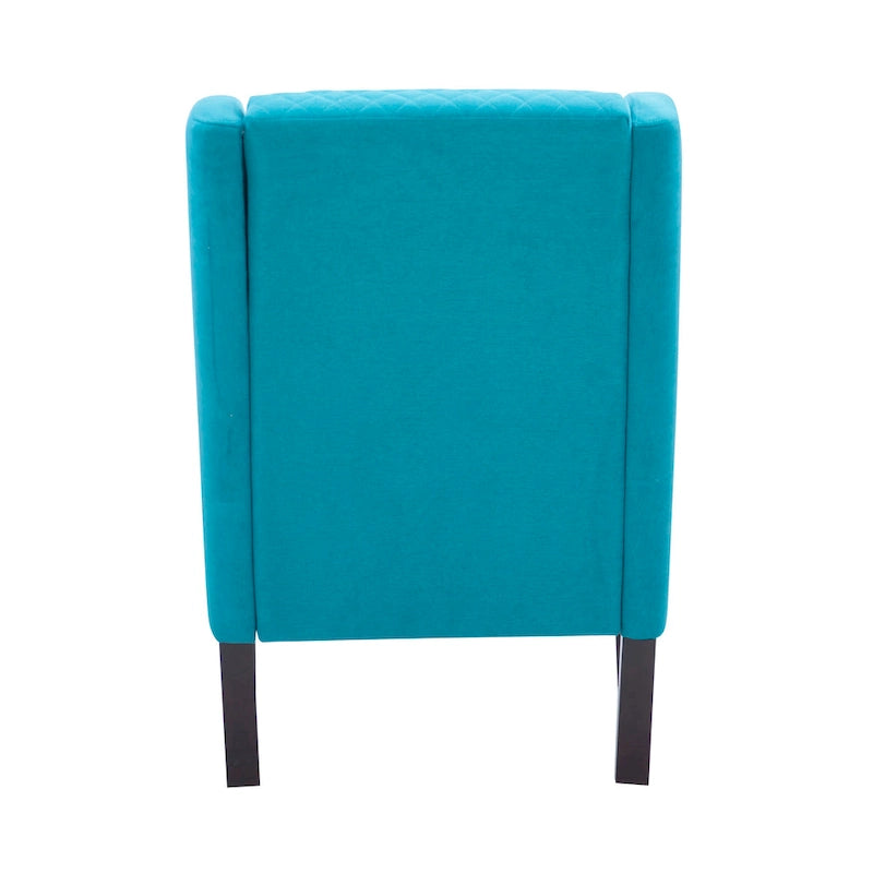 Hulin Velvet Upholstered High Wingback Accent Chair